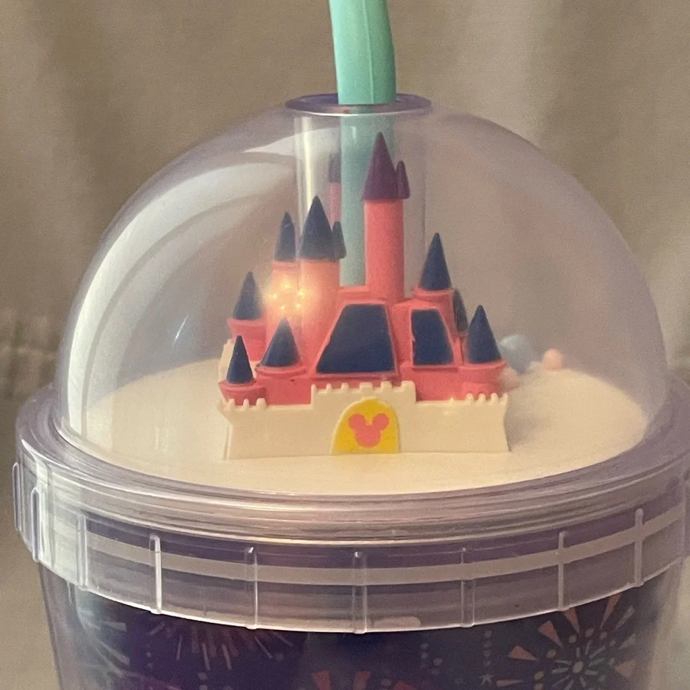 NEW Disney Parks Joey Chou Magic Kingdom‎ Cinderella Castle Tumbler w/ Straw